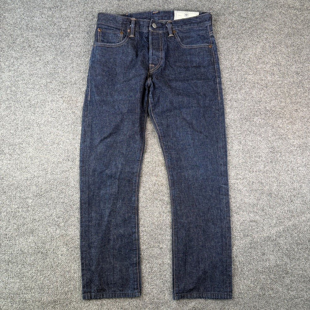 Rogue Territory Silveridge Slim Straight Selvedge Jeans Mens 32x28 Dark Wash
